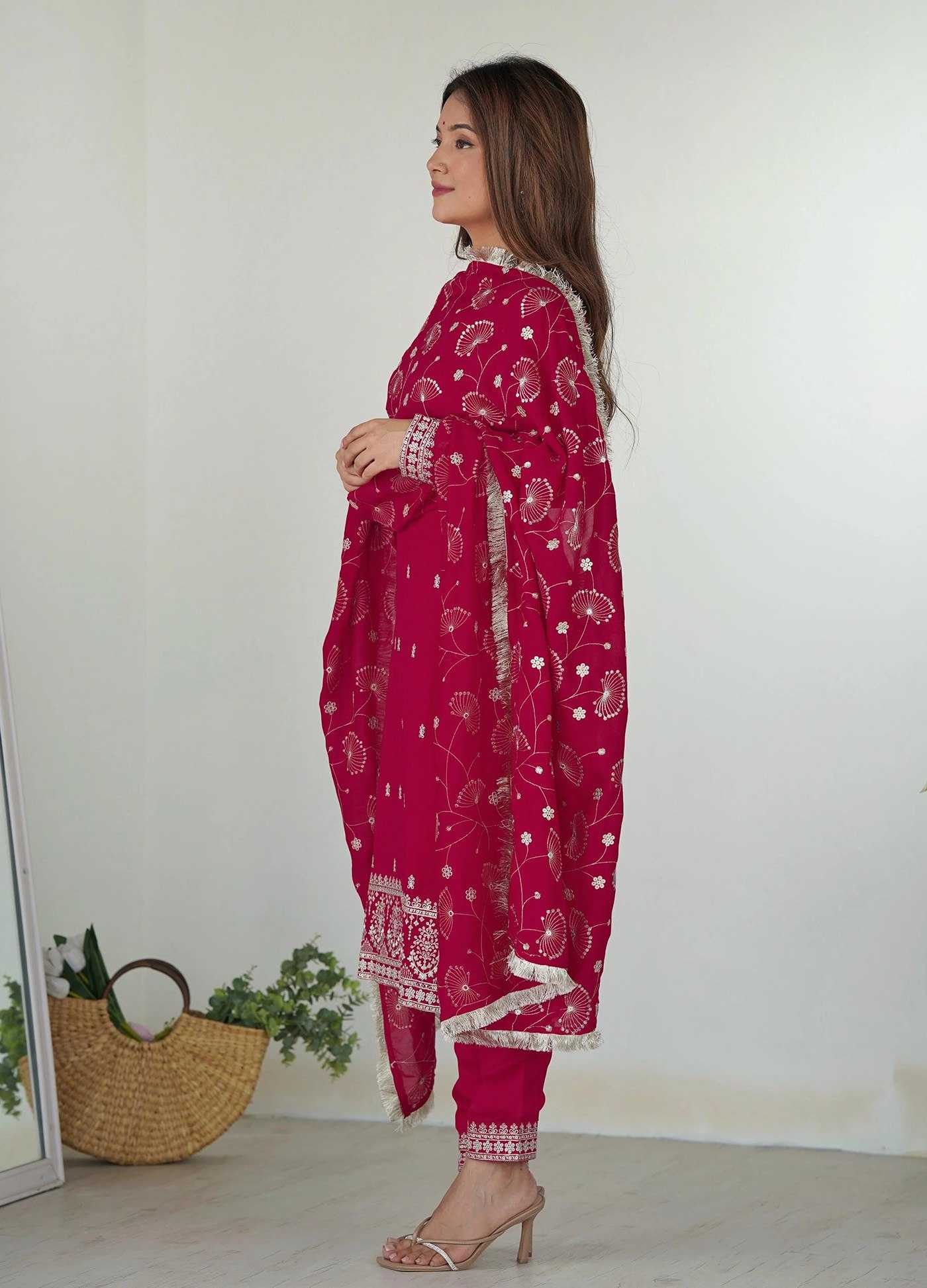 Georgette  Embroidery  Party wear suits